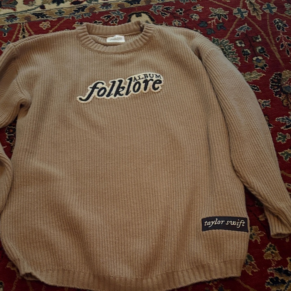 Folklore Album Sweater size Medium